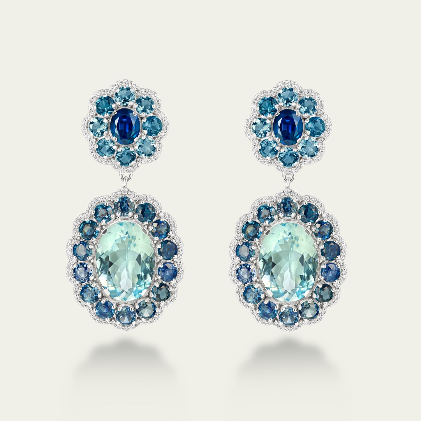 Marigold Aqua Earrings