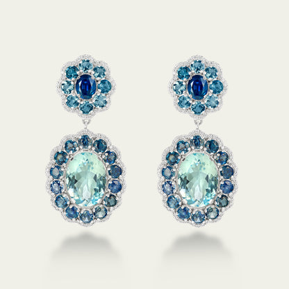 Marigold Aqua Earrings