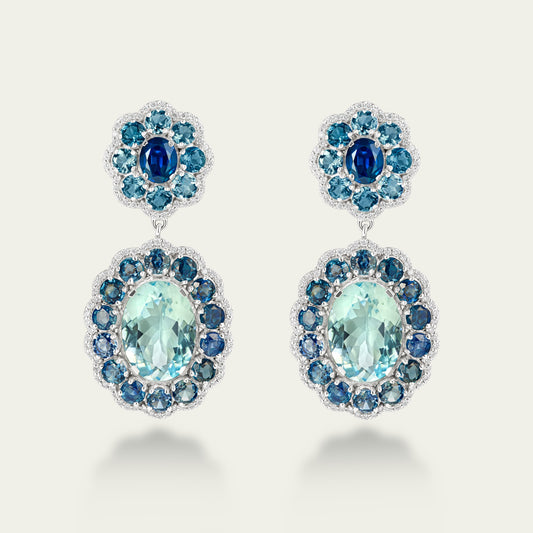 Marigold Aqua Earrings
