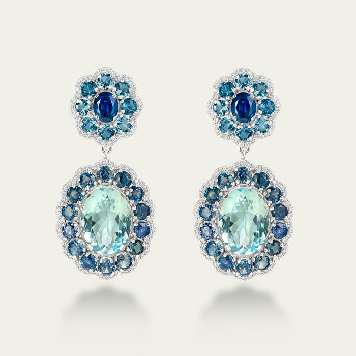Marigold Aqua Earrings