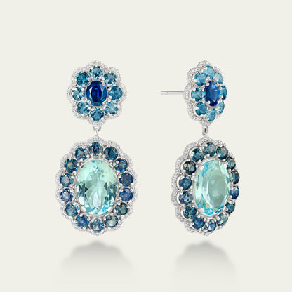 Marigold Aqua Earrings