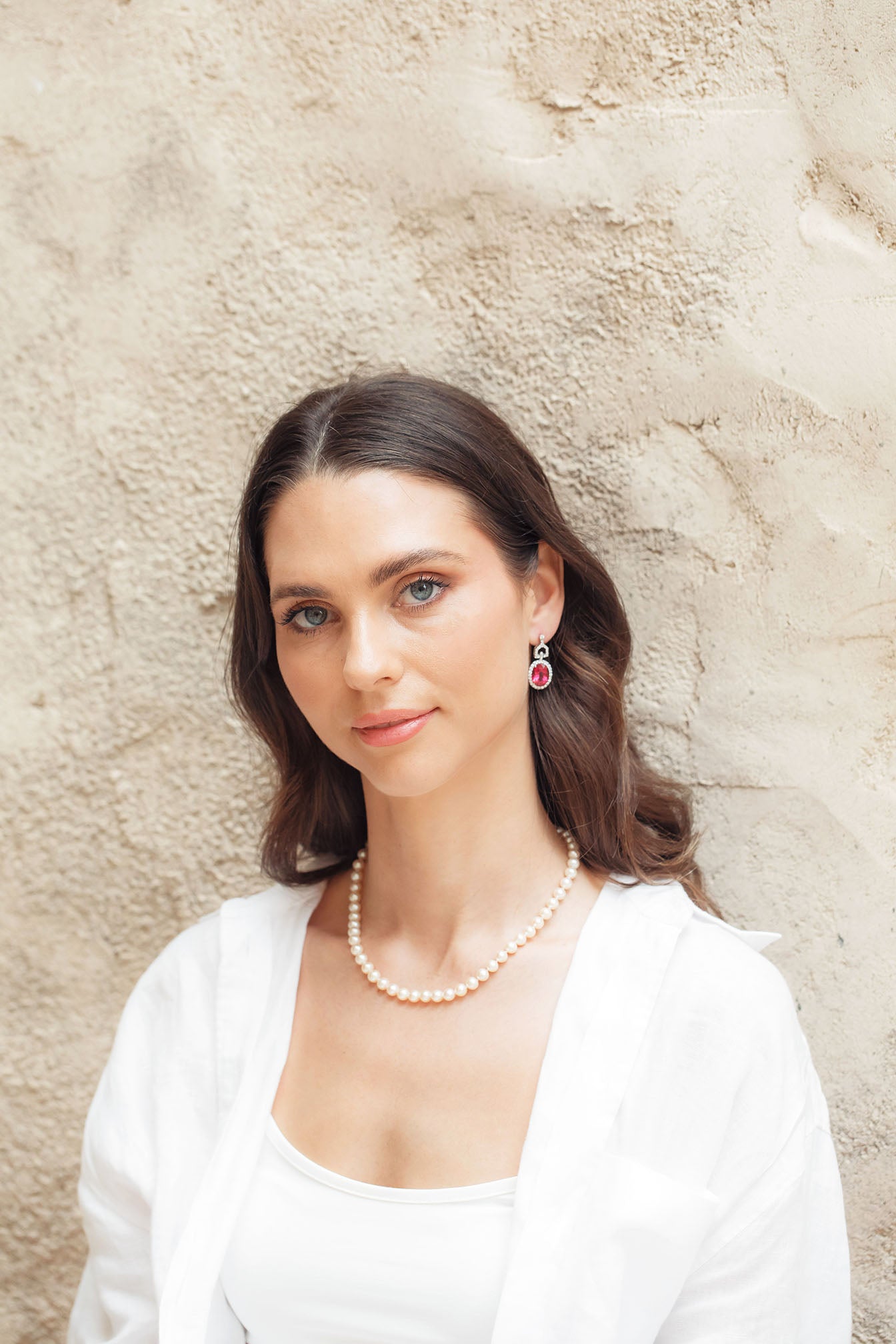 Aura Tourmaline and Diamond Earrings