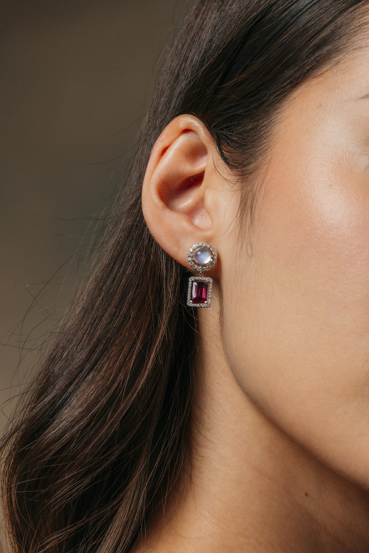 Velvet Moon Drop Earrings