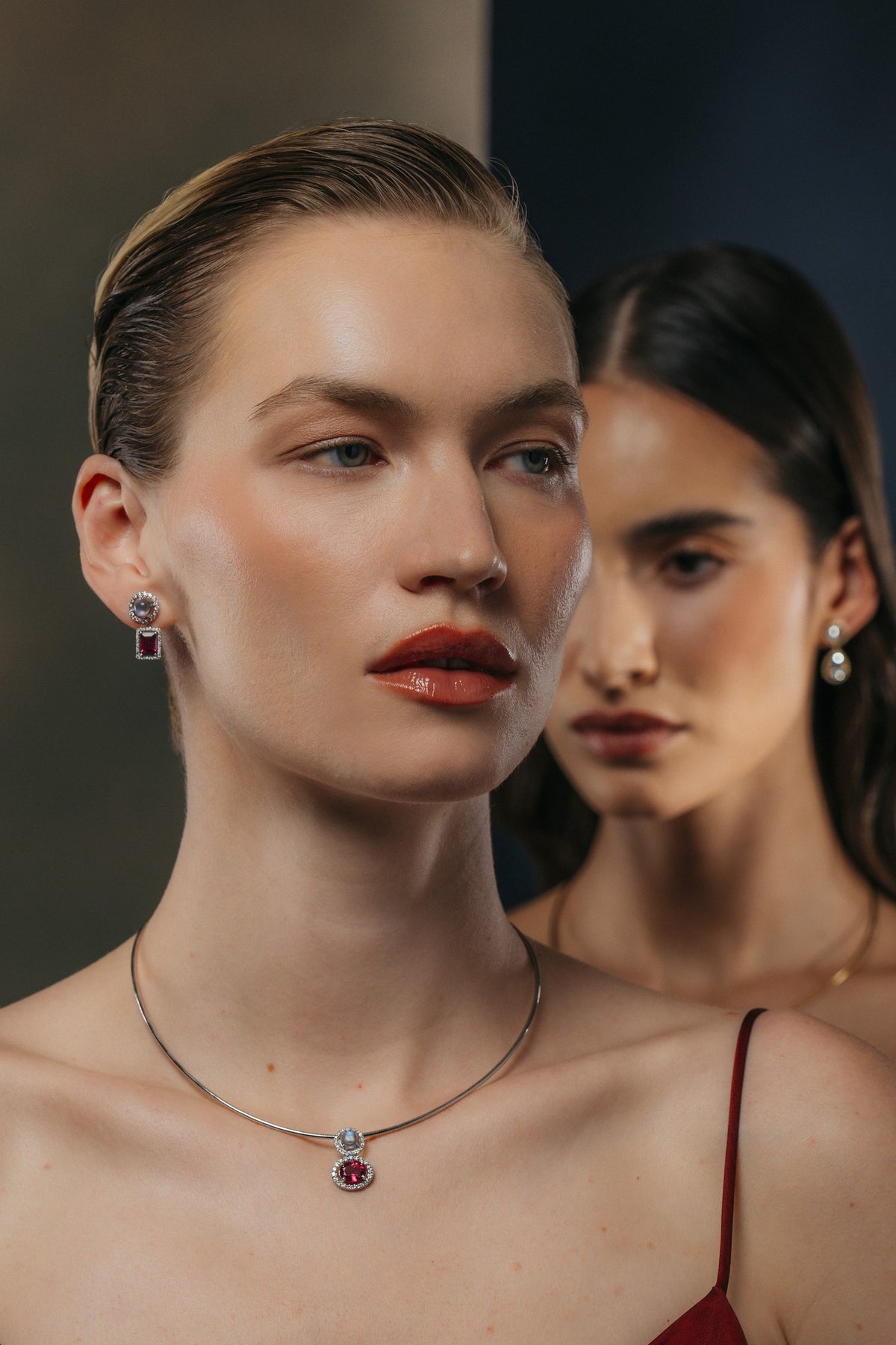 Velvet Moon Drop Earrings