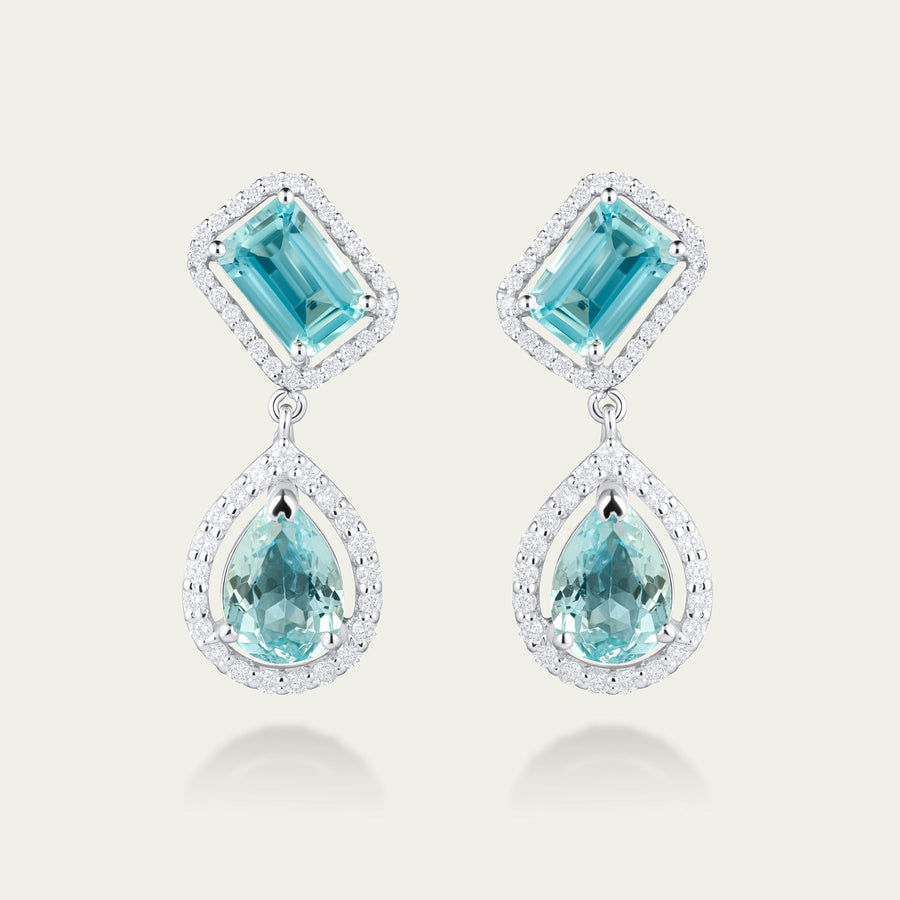Kew Aquamarine Drop Earrings