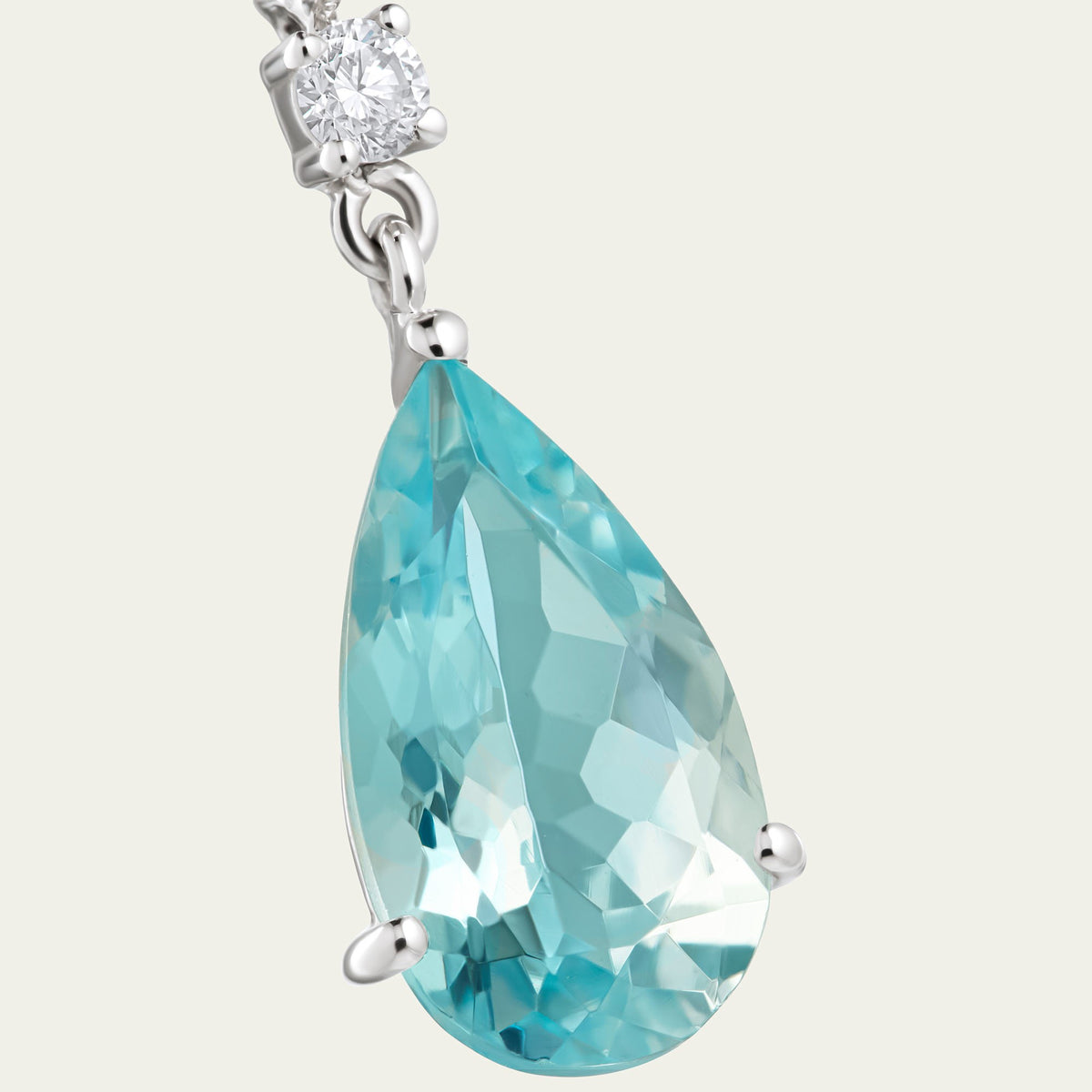 Sky Rose Aquamarine and Rhodolite Drop Earrings
