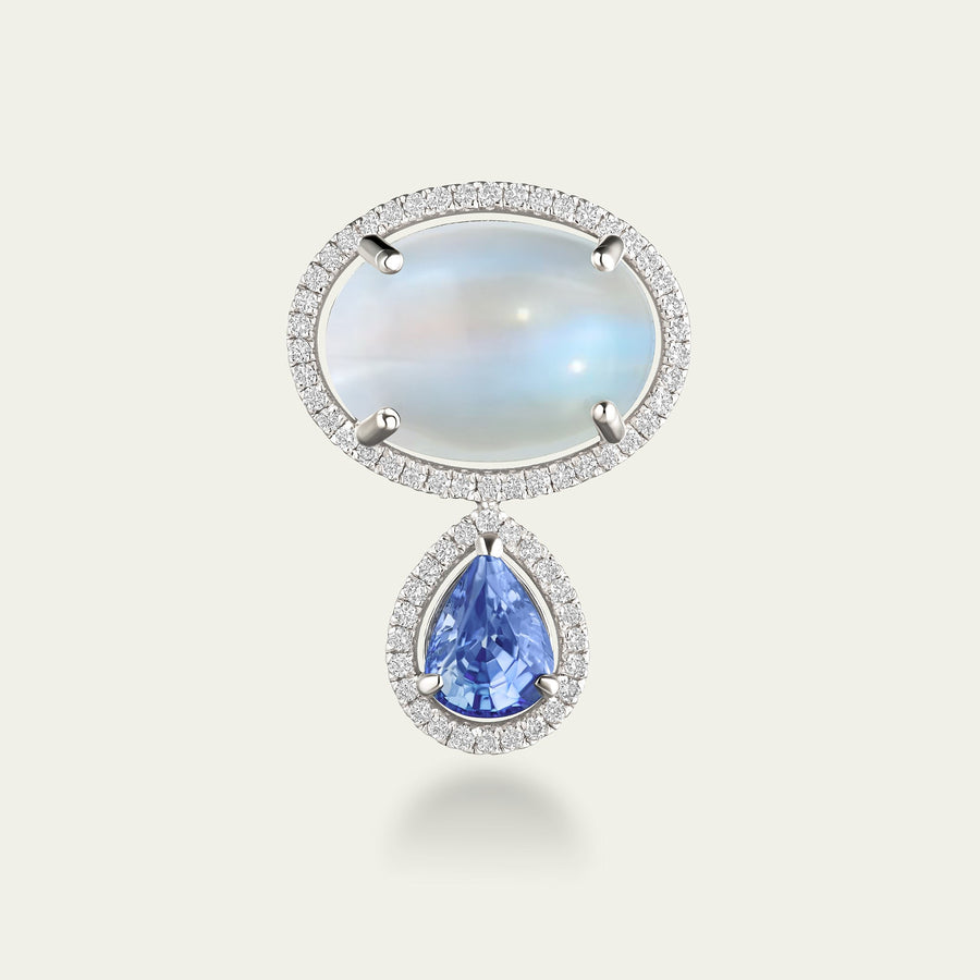 Sapphire Moon Pendant
