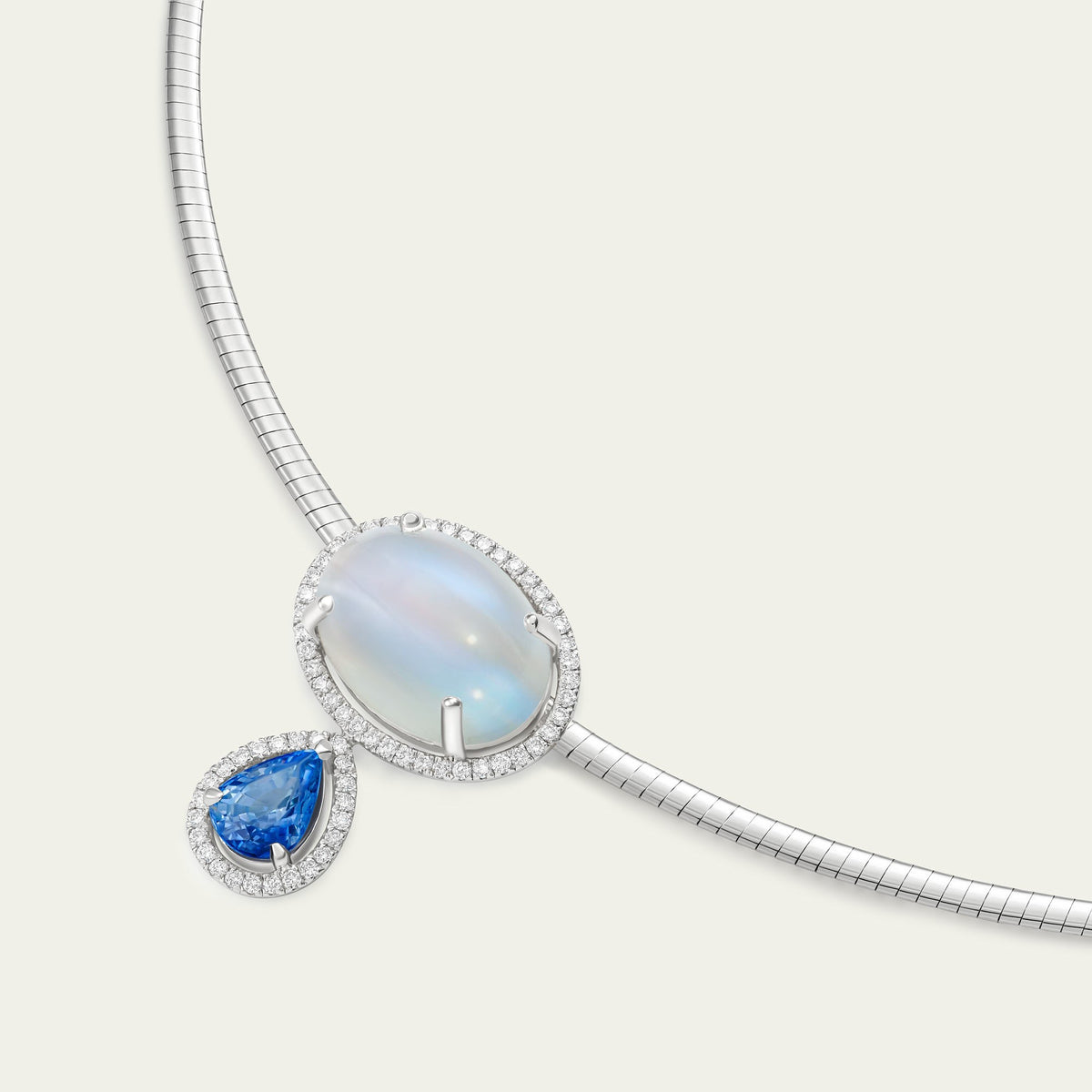 Sapphire Moon Pendant