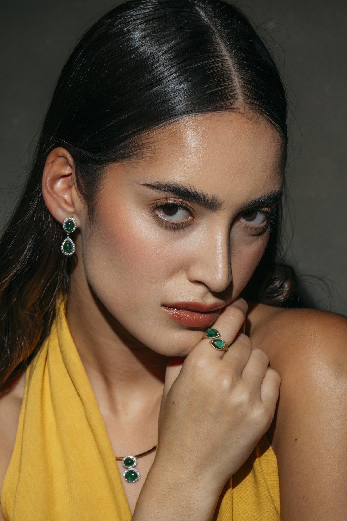 Emerald Promise Ring