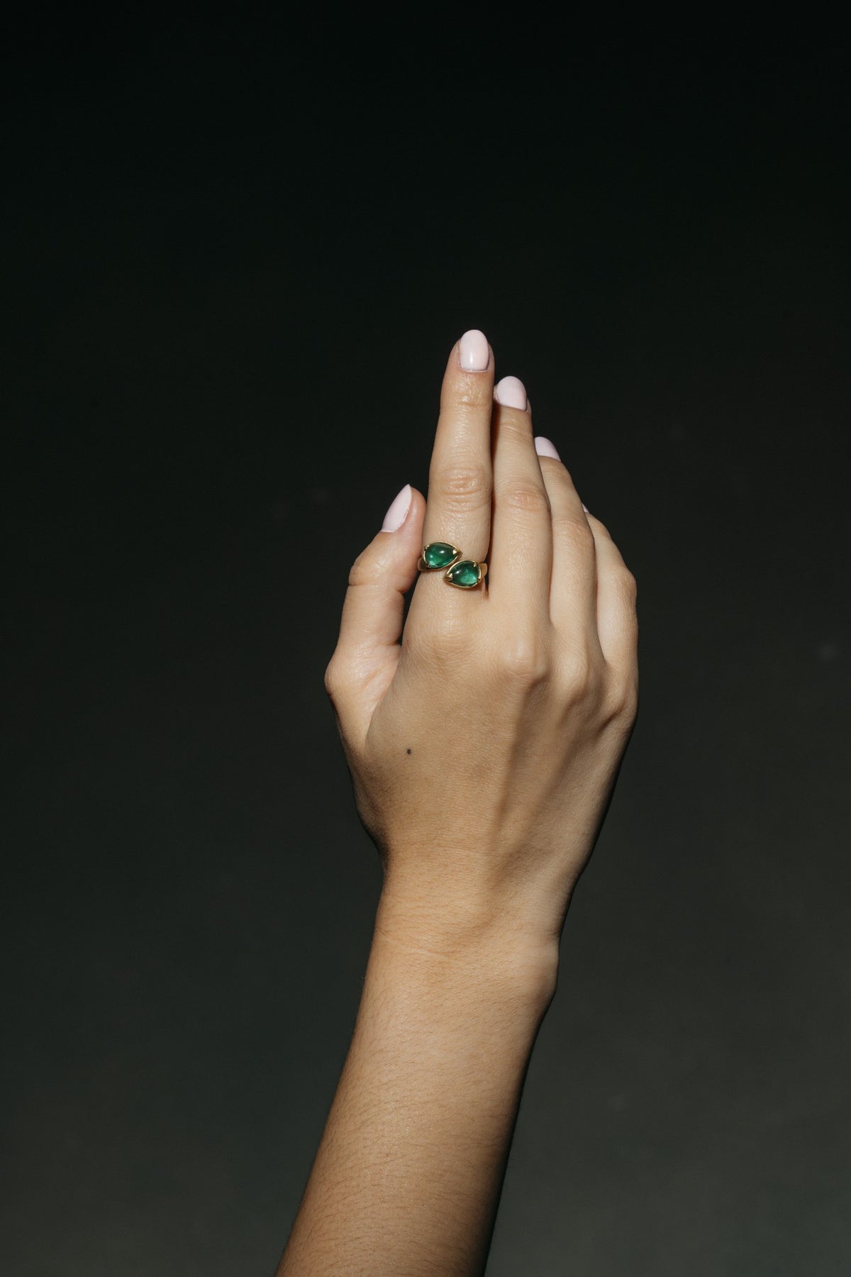 Emerald Promise Ring