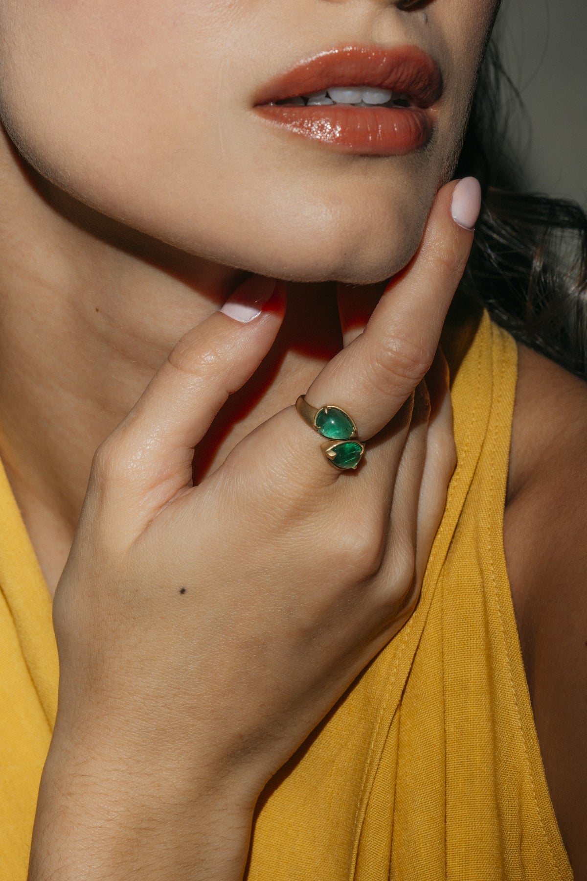 Emerald Promise Ring