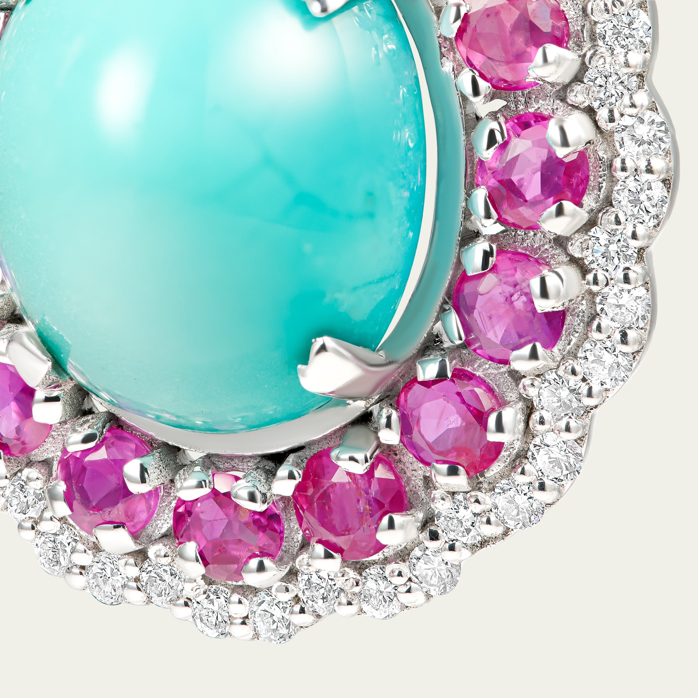 Cluster drop earrings