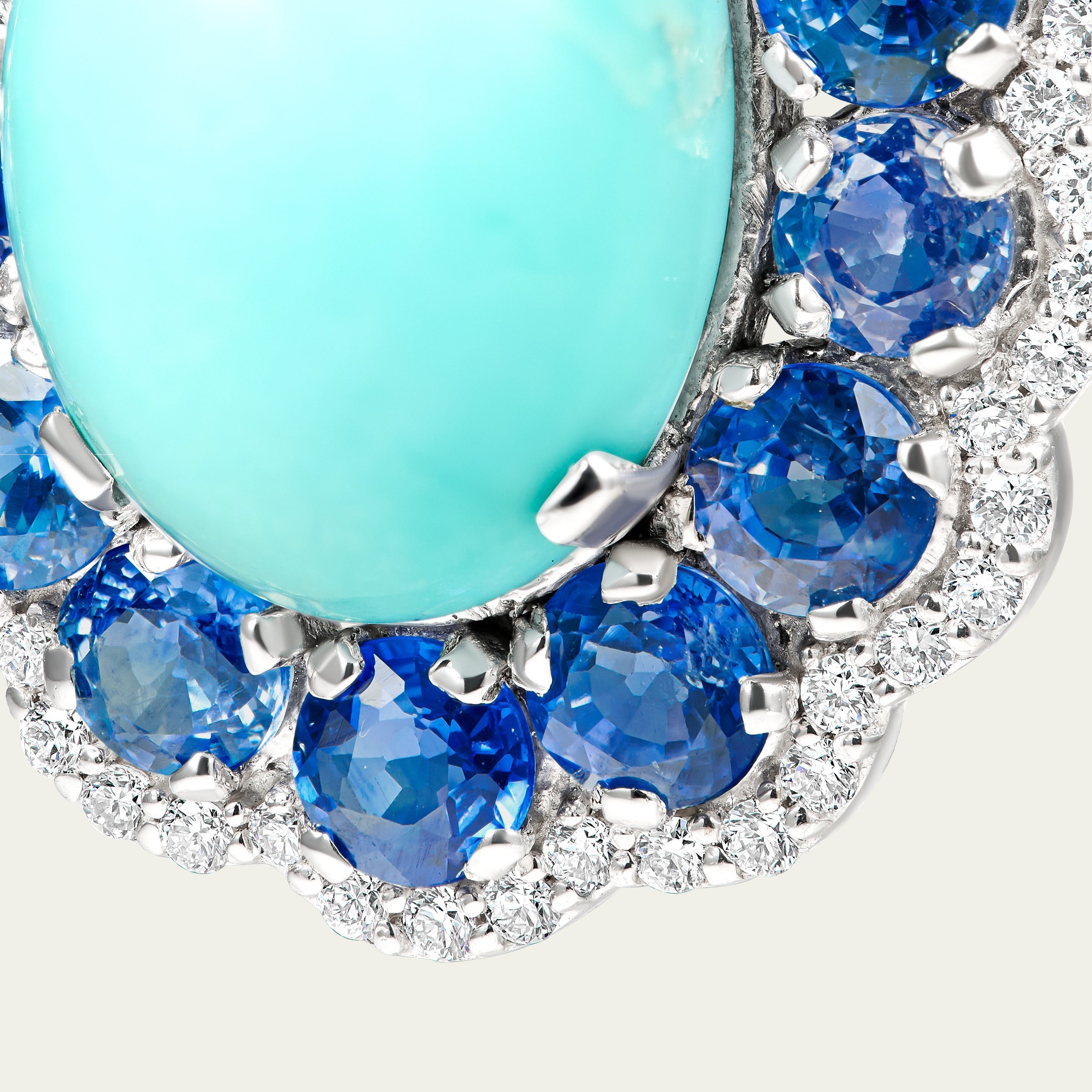 Cluster drop earrings